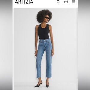Aritzia Denim Forum Arlo jeans - high rise straight leg